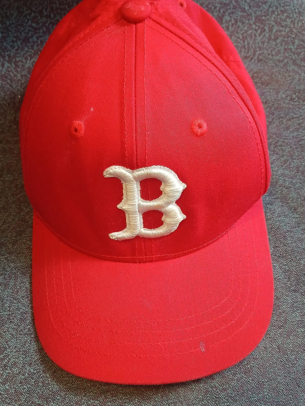 Vintage Kids Red Baseball Cap Boston Red Sox Autographed